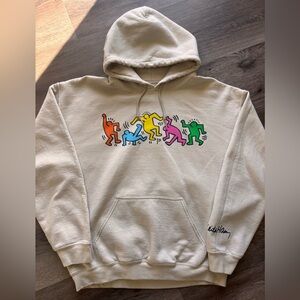 Keith Haring Cream Hoodie Sz.L